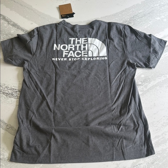 The North Face Gray Short Sleeve Tee with Classic Crew Neck - Picture 6 of 6